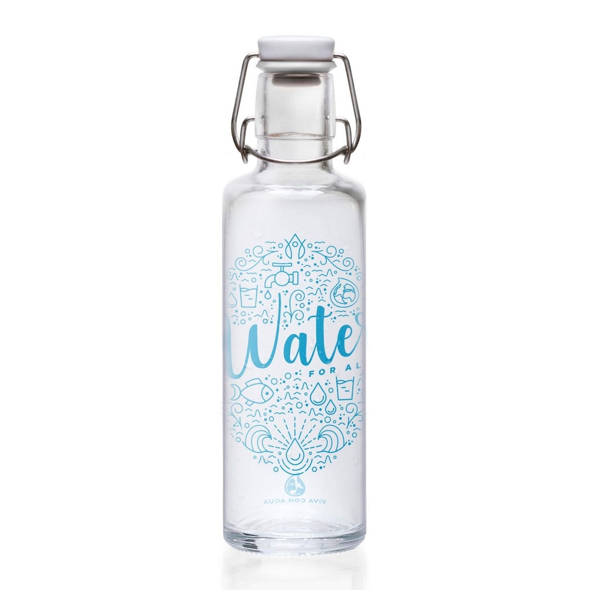 Soulbottles fľaša Viva con agua, viva con soul, 0,6 l