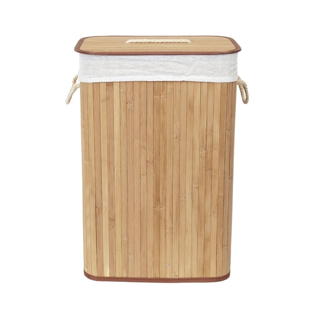 Compactor Bamboo szennyestartó kosár, szögletes,természetes, természetes termék 2. képe
