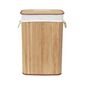 Compactor Bamboo szennyestartó kosár, szögletes,természetes