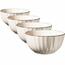 Mäser Set mit 4 Schalen OSITA – 15 cm, cremefarben