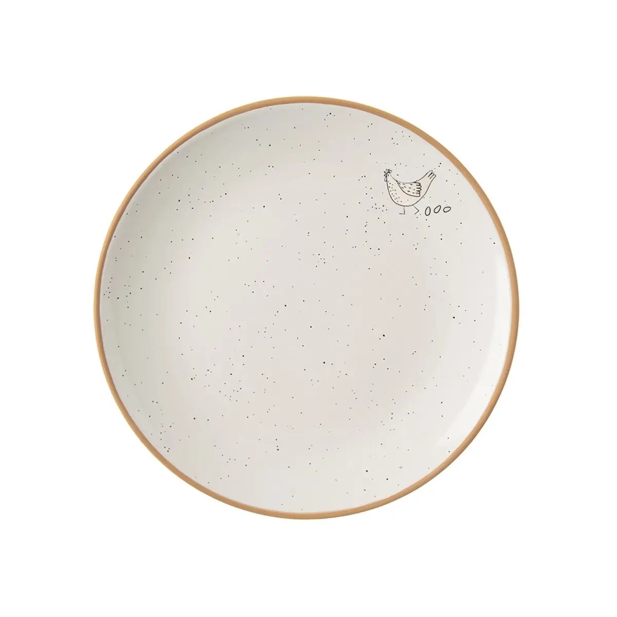 Orion Ceramiczny talerz deserowy Kura wiejska, śr.19,5 cm