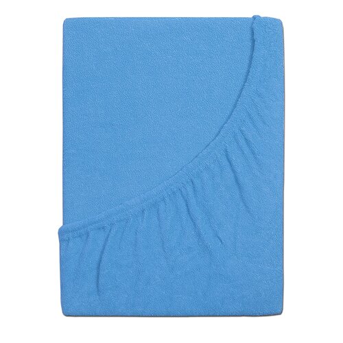 4Home prześcieradło frotte Perfect niebieski, 90 x 200 cm