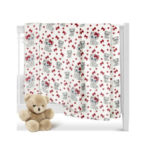 Bellatex Pătură pentru copii Pisicuță roz, 100 x150 cm