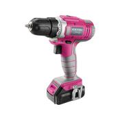 EXTOL-LADY akkumulátoros fúró/csavarhúzó táskában, 1x1300 mAh, 12 V Li-Ion, rózsaszín