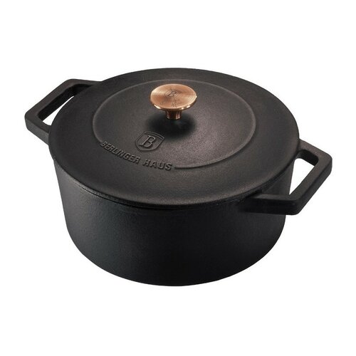 Berlinger Haus Litoželezna posoda s pokrovom BlackRose Collection, 20 cm