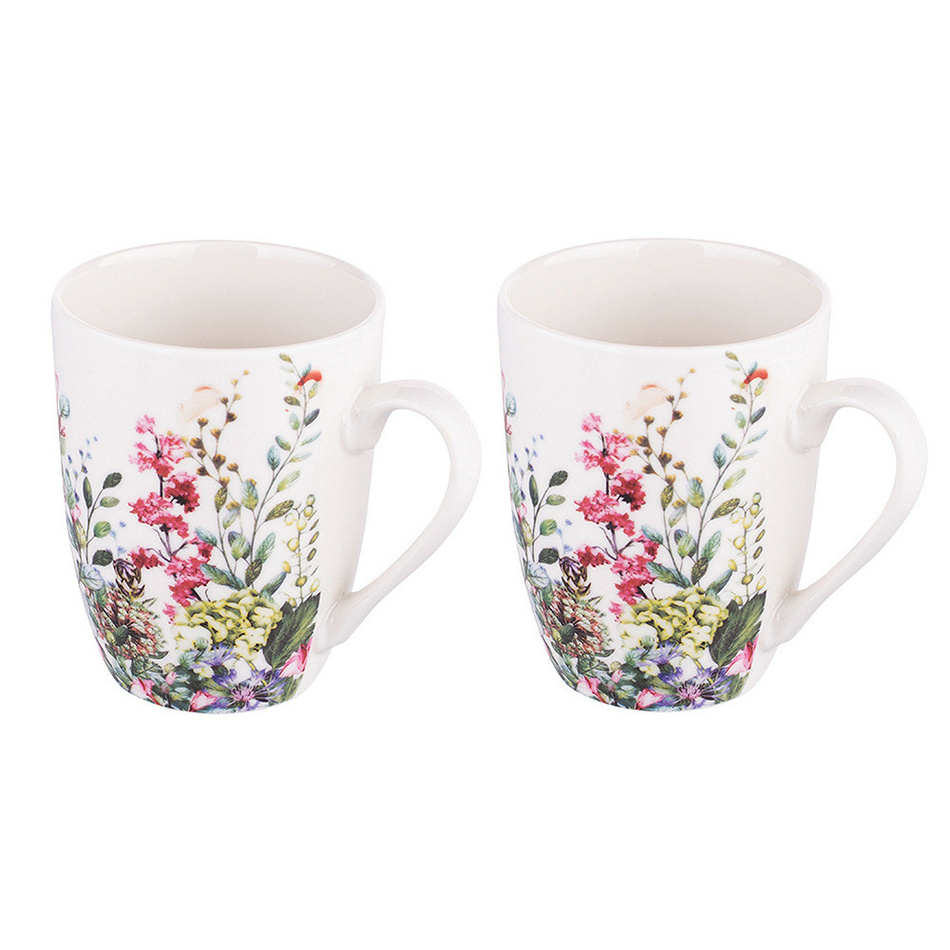 Set de 2 căni Altom Floral, 300 ml