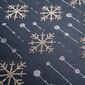 Świąteczny materiał dekoracyjny Płatki śniegu, ciemnoszary, 28 x 270 cm