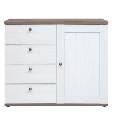 Komoda TEINA 4S1D, borovica canyon