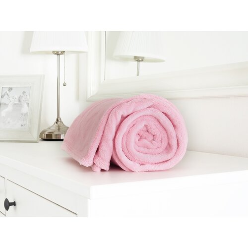 Pătură bebeluși B.E.S. Petrovice microflanelă exclusive, roz, 110 x 140 cm