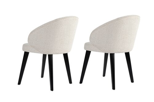 Set de scaune de sufragerie Bentley White andBlack, 2 buc.