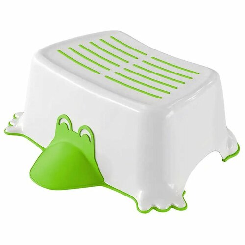 Treaptă de baie antiderapantă AQUALINE 366411 pentru copii Duck, verde