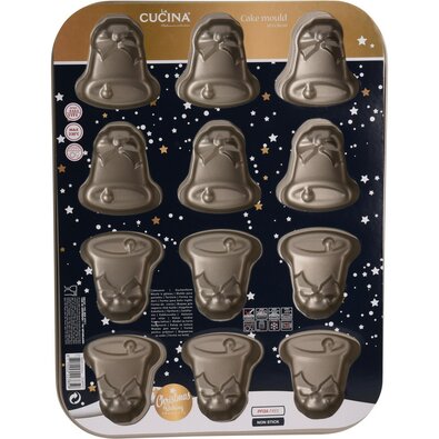 La Cucina harang karácsonyi sütőforma, 34,5 x 2 x 26 cm