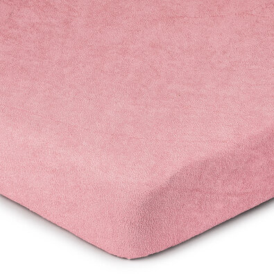 4Home Frottee-Spannbettlaken Rosa, 160 x 200 cm