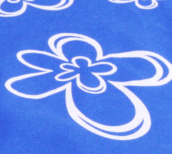 Obliečky na vankúšiky Kvet, modrá