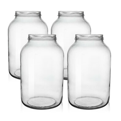 Orion Набір скляних банок для консервування з наріззю Огіркач 3,7 л, 4 шт.