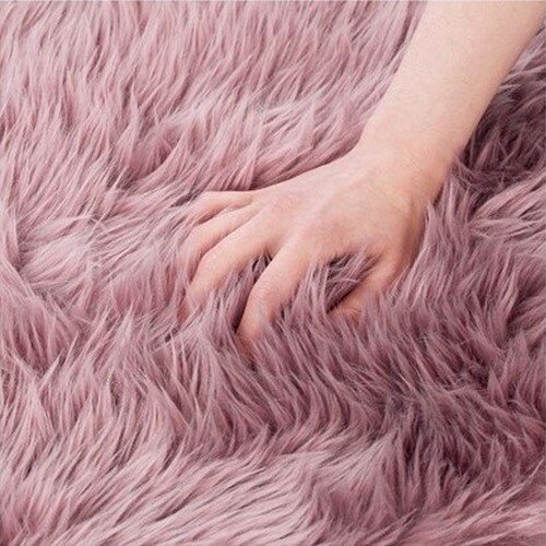 AmeliaHome Dokka szőrme, rózsaszín, 50 x 150 cm