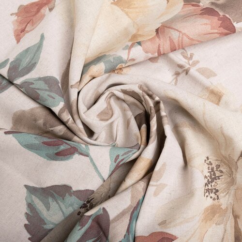 Rose pamut és len keverékből készült ágyneműhuzat, 220 x 200 cm, 2 db 70 x 80 cm