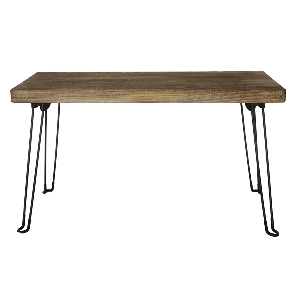 Odkládací stolek Pavlovnie světlé dřevo, 81 x 38 cm