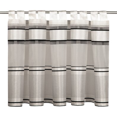 Albani kurze Gardine Buzz Grau, 140 x 45 cm