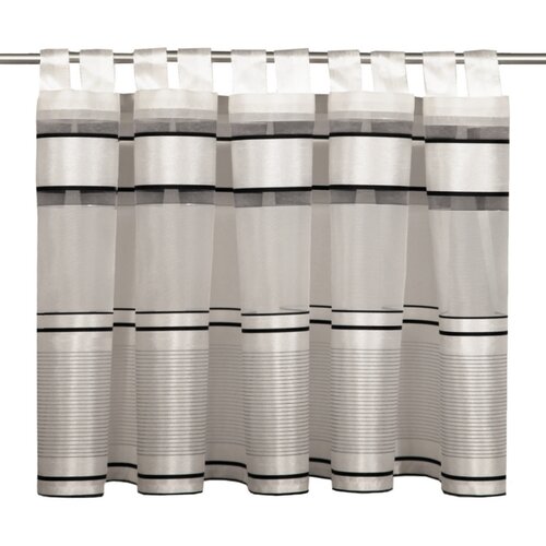 Albani kurze Gardine Buzz Grau, 140 x 45 cm