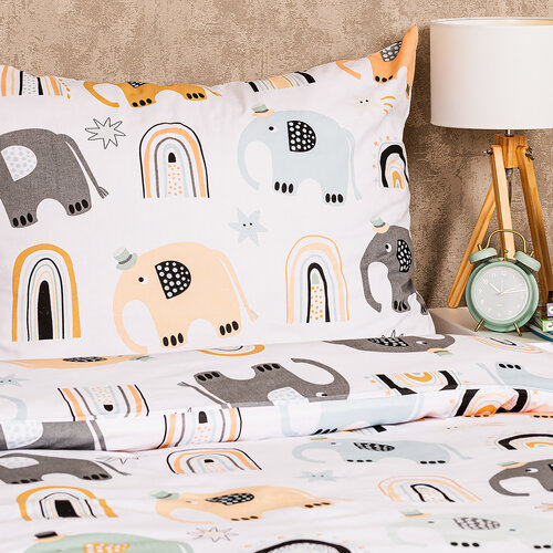 4Home Bombažno posteljnino Little elephant, 140 x200 cm, 70 x 90 cm