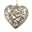 Ornament de Crăciun Carlita Heart aur, 10 x 10 x 2cm, plastic