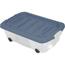 Úložný box pod postel s kolečky 60 × 38 × 17,5 cm, modrá