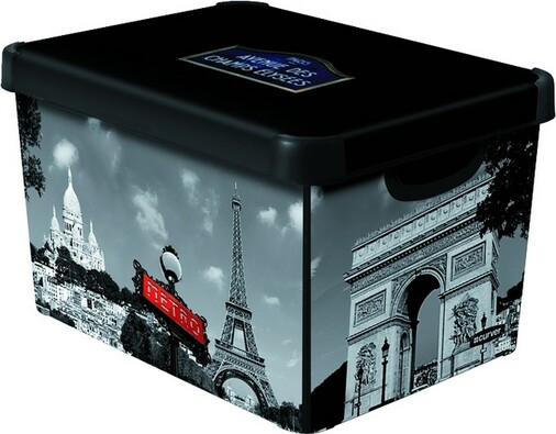 Dekoratívny úložný box Curver PARIS