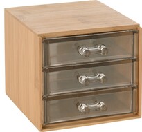 Eleganza Kozmetični organizator Bambus, 15,2 x 10,3 x 12,2 cm