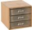 Organizator cosmetice Eleganza Bamboo, 15,2 x 10,3x 12,2 cm