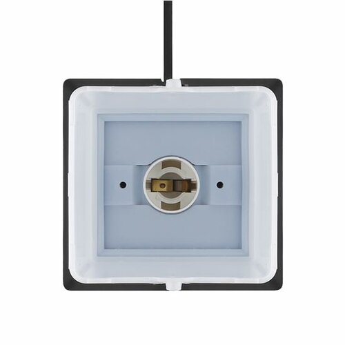 Solight PG05 Záhradný stĺpik IP44 s LED osvetlením, plast, 2 zásuvky, hranol, čierna