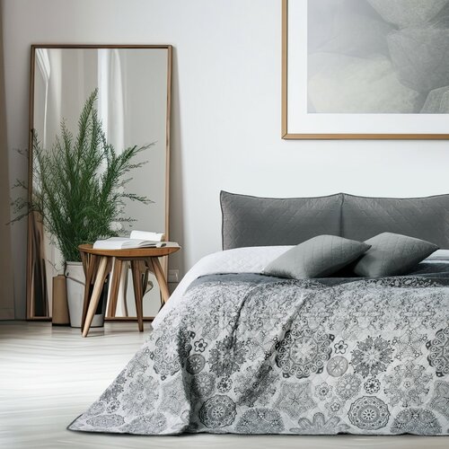 DecoKing Prekriv za posteljo Alhambra siva, 170 x210 cm