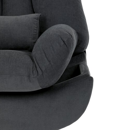 Elektrické polohovateľné kreslo s integrovanýmovládaním, sivé