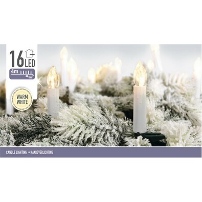 Svetelná vianočná reťaz Genazzano teplá biela 4 m , 16 LED