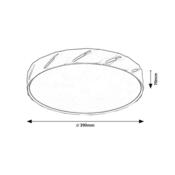 Rabalux 71120 stropné LED svietidlo Nessira, 25 W, čierna