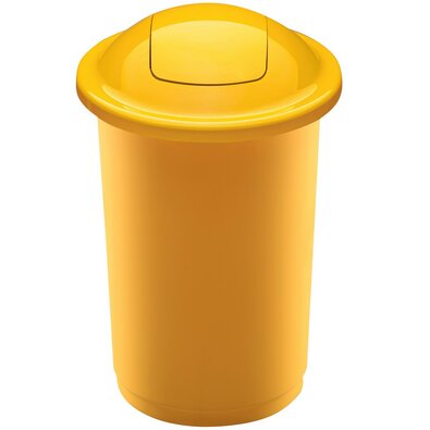 Kozarec za ločeno zbiranje odpadkov Top Bin 50 l,rumena