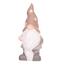 Ceramiczny krasnal Pixie, różowy, 20,5 x 9 x 9 cm