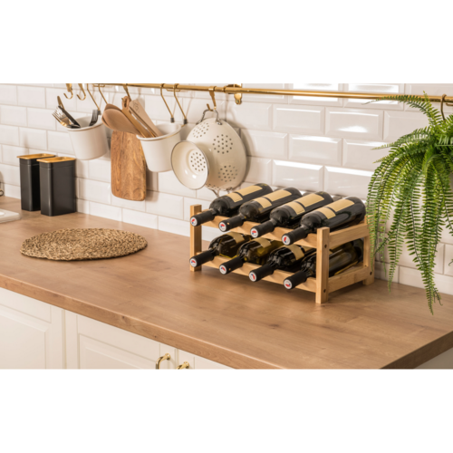 G21 Bambus-Weinregal, 8 Flaschen