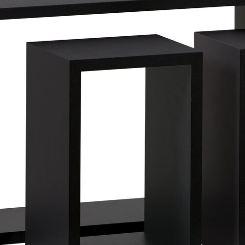 Stenshyll, set of 3, matt black
