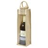 Bellatex Jutowa torebka na butelkę z wizjerem, 35 x 11 x 11 cm