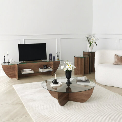 TV stolík Lily Walnut