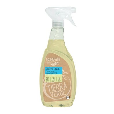 Tierra Verde Čistič skel s BIO pomerančopomerančovou a citronelovou silicí, 750 ml