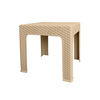 Gartentisch Bistro Ratan, 42 x 42 x 42 cm, Champagne