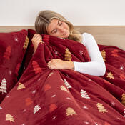 4Home Posteljnina iz mikroflanela Crimson Woods,160 x 200 cm, 70 x 80 cm