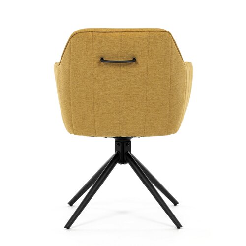 Zestaw krzeseł obiadowych z mechanizmem zwrotnymHC-536 YEL2, 2 szt.