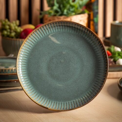 Altom Porcelánový dezertný tanier Reactive Sage,20,5 cm
