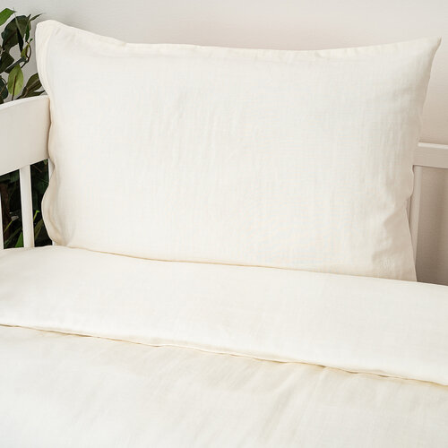 4Home Дитяча муслінова постільна білизна в ліжечко Cream, 100 x 135 см, 40 x 60 см