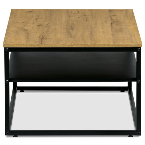 Industrieller Couchtisch mit Ablage, 100 x 60 x 41 cm