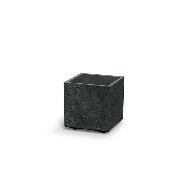 Doniczka SIERRA SQUARE BETON EFFECT 28,8 cm, czarny