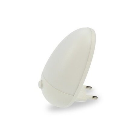 Obrázok Solight LED lampička WL903 noční světélko oblé, 0,5W, bílé, 230V, vypínač